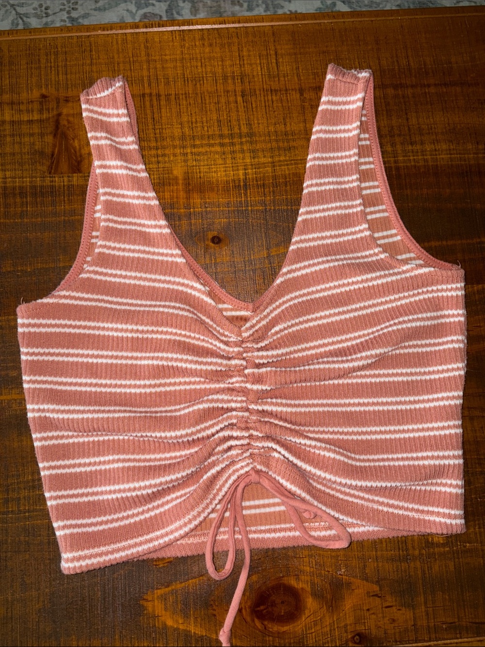 Ruched Cropped Tank Top Set (2 Tops) Medium - Picture 8 of 11